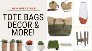 New Overstock Loads of Artificial Grass Tile, Tote Bags & More