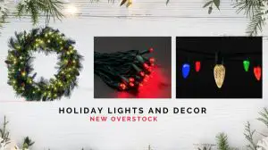 New Overstock Partially Manifested load of Holiday lights and decor