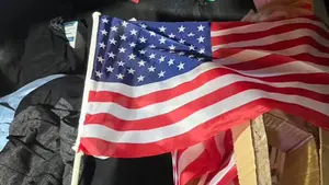 New Overstock Manifested Pallets of American Flags, 13.6 X 26.8 